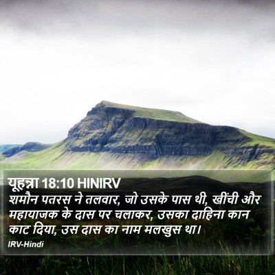 यूहन्ना 18:10 HINIRV Bible Verse Image
