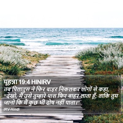 यूहन्ना 19:4 HINIRV Bible Verse Image