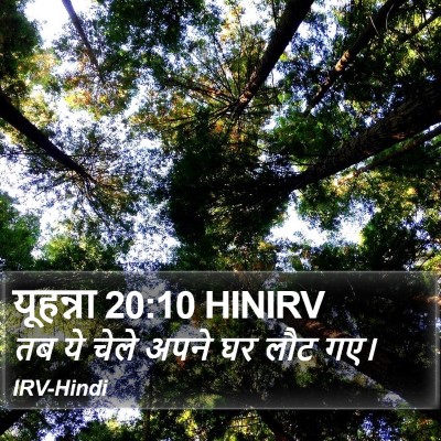यूहन्ना 20:10 HINIRV Bible Verse Image