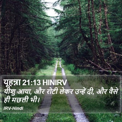 यूहन्ना 21:13 HINIRV Bible Verse Image