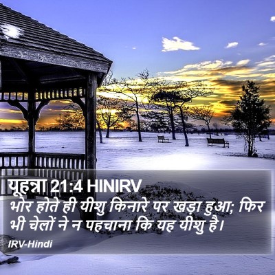 यूहन्ना 21:4 HINIRV Bible Verse Image