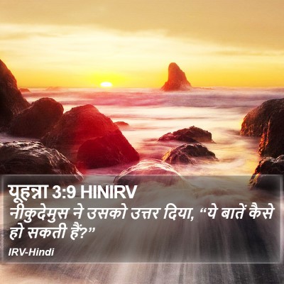 यूहन्ना 3:9 HINIRV Bible Verse Image