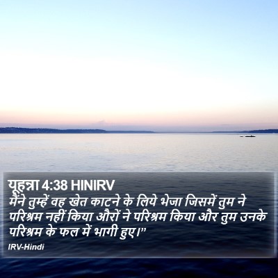 यूहन्ना 4:38 HINIRV Bible Verse Image