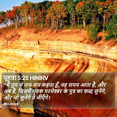 यूहन्ना 5:25 HINIRV Bible Verse Image