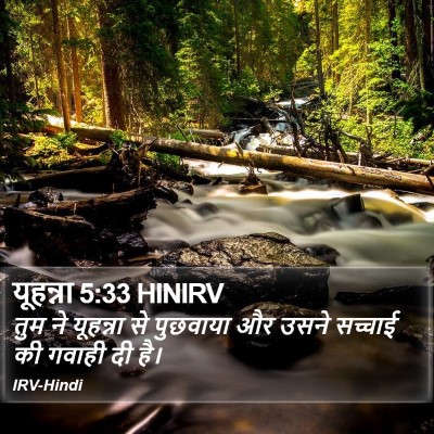 यूहन्ना 5:33 HINIRV Bible Verse Image