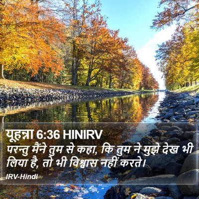 यूहन्ना 6:36 HINIRV Bible Verse Image