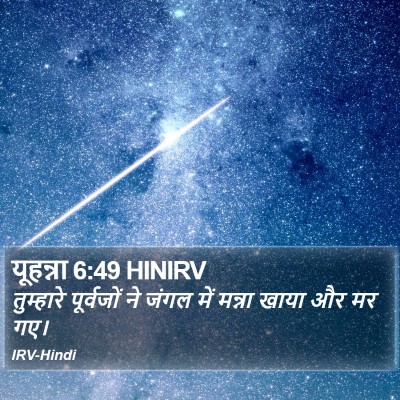 यूहन्ना 6:49 HINIRV Bible Verse Image