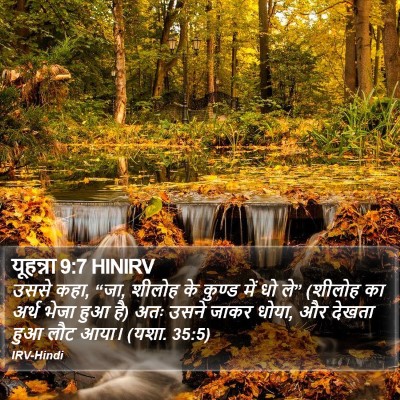 यूहन्ना 9:7 HINIRV Bible Verse Image