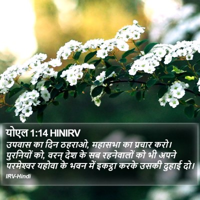 योएल 1:14 HINIRV Bible Verse Image