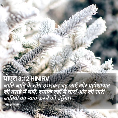 योएल 3:12 HINIRV Bible Verse Image