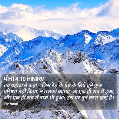 योना 4:10 HINIRV Bible Verse Image