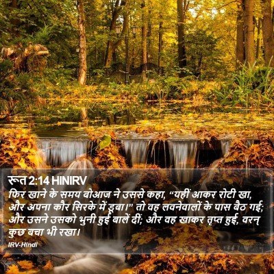 रूत 2:14 HINIRV Bible Verse Image
