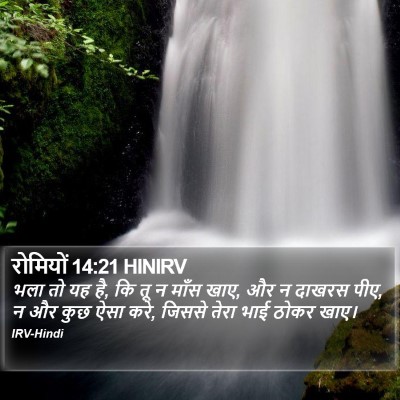 रोमियों 14:21 HINIRV Bible Verse Image