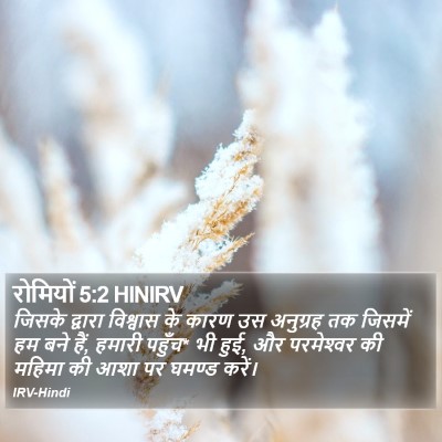 रोमियों 5:2 HINIRV Bible Verse Image