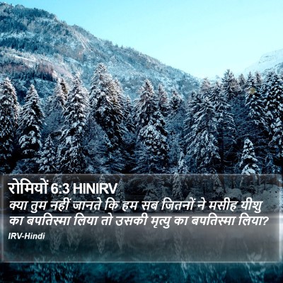 रोमियों 6:3 HINIRV Bible Verse Image