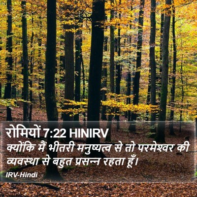 रोमियों 7:22 HINIRV Bible Verse Image
