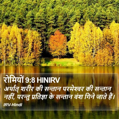 रोमियों 9:8 HINIRV Bible Verse Image