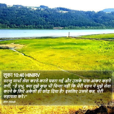 लूका 10:40 HINIRV Bible Verse Image