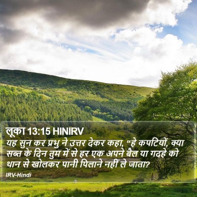 लूका 13:15 HINIRV Bible Verse Image