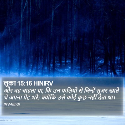 लूका 15:16 HINIRV Bible Verse Image