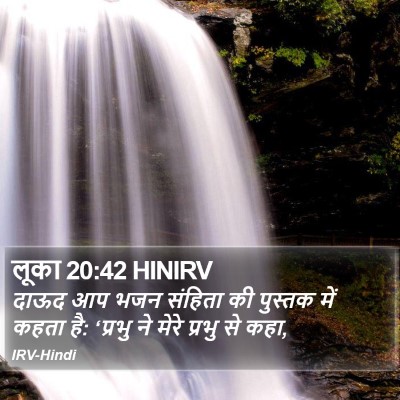 लूका 20:42 HINIRV Bible Verse Image