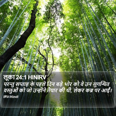 लूका 24:1 HINIRV Bible Verse Image
