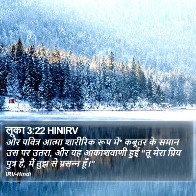 लूका 3:22 HINIRV Bible Verse Image