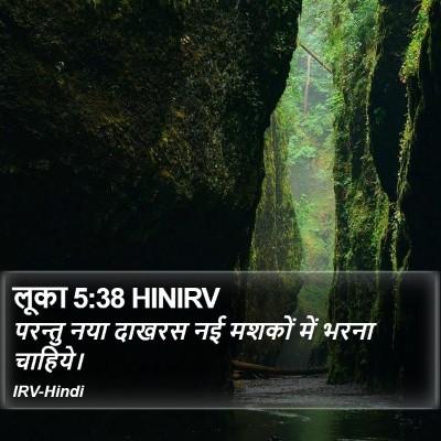 लूका 5:38 HINIRV Bible Verse Image