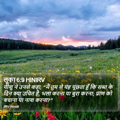 लूका 6:9 HINIRV Bible Verse Image