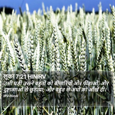 लूका 7:21 HINIRV Bible Verse Image