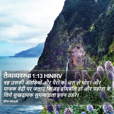 लैव्यव्यवस्था 1:13 HINIRV Bible Verse Image