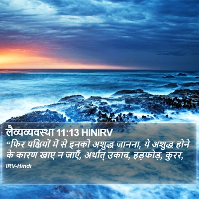लैव्यव्यवस्था 11:13 HINIRV Bible Verse Image