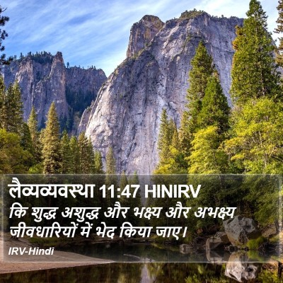 लैव्यव्यवस्था 11:47 HINIRV Bible Verse Image