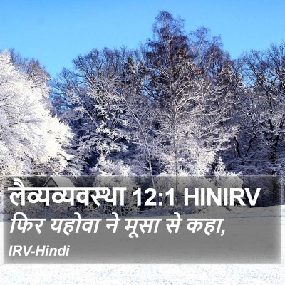 लैव्यव्यवस्था 12:1 HINIRV Bible Verse Image
