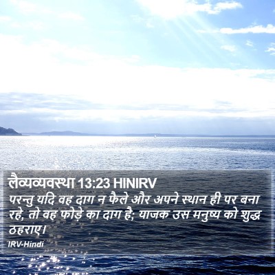लैव्यव्यवस्था 13:23 HINIRV Bible Verse Image