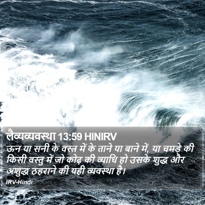 लैव्यव्यवस्था 13:59 HINIRV Bible Verse Image