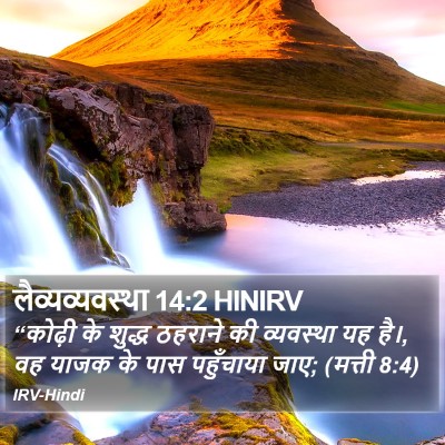 लैव्यव्यवस्था 14:2 HINIRV Bible Verse Image