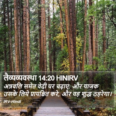 लैव्यव्यवस्था 14:20 HINIRV Bible Verse Image