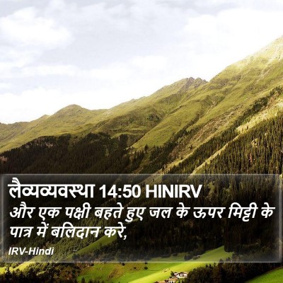 लैव्यव्यवस्था 14:50 HINIRV Bible Verse Image