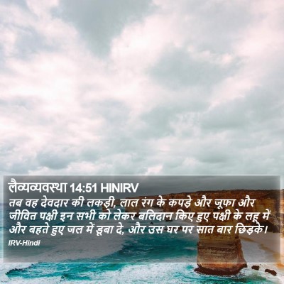 लैव्यव्यवस्था 14:51 HINIRV Bible Verse Image