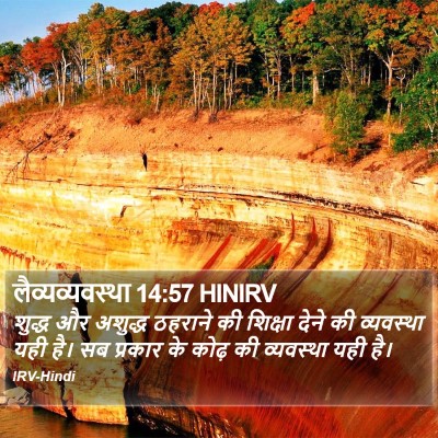 लैव्यव्यवस्था 14:57 HINIRV Bible Verse Image