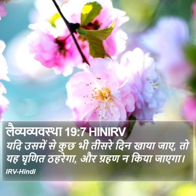 लैव्यव्यवस्था 19:7 HINIRV Bible Verse Image