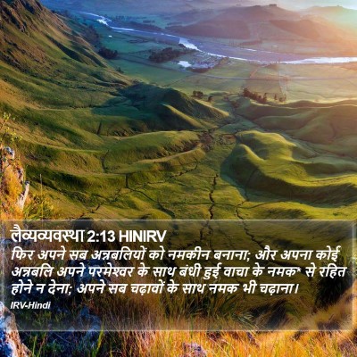 लैव्यव्यवस्था 2:13 HINIRV Bible Verse Image