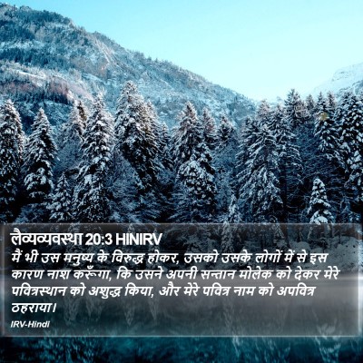 लैव्यव्यवस्था 20:3 HINIRV Bible Verse Image
