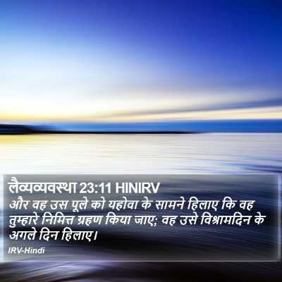 लैव्यव्यवस्था 23:11 HINIRV Bible Verse Image