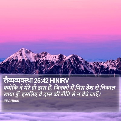 लैव्यव्यवस्था 25:42 HINIRV Bible Verse Image