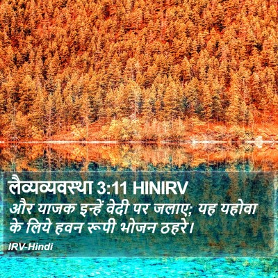 लैव्यव्यवस्था 3:11 HINIRV Bible Verse Image