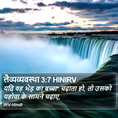 लैव्यव्यवस्था 3:7 HINIRV Bible Verse Image