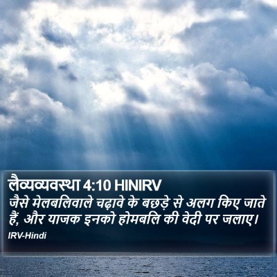 लैव्यव्यवस्था 4:10 HINIRV Bible Verse Image