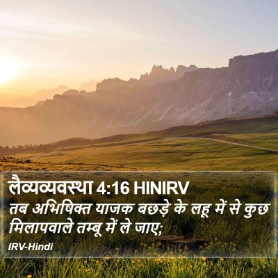 लैव्यव्यवस्था 4:16 HINIRV Bible Verse Image